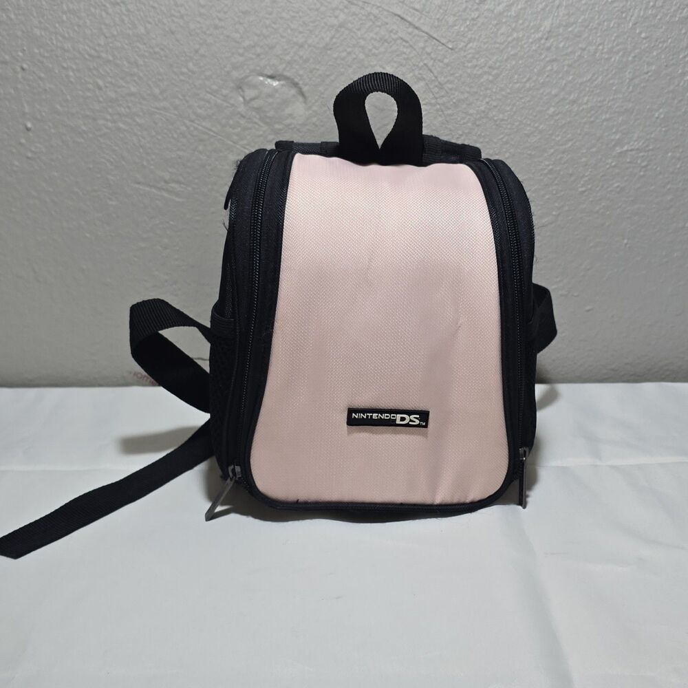 Nintendo Gameboy DS Pink Backpack Mini Small Travel Back Pack Carrying Case Bag